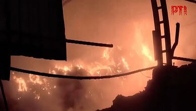 fire erupts after boiler blast in Madhya Pradesh