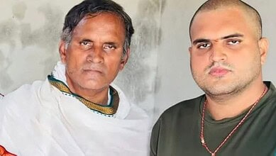 Lakshminarasimha Charyulu and his son, Pawan Kumar Charyulu