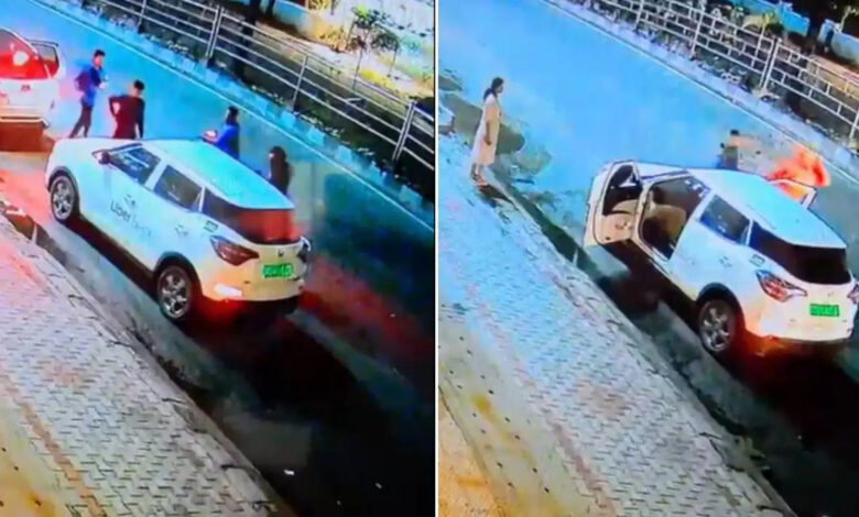 Viral CCTV shows brutal attack on Uber cab driver in Bengaluru