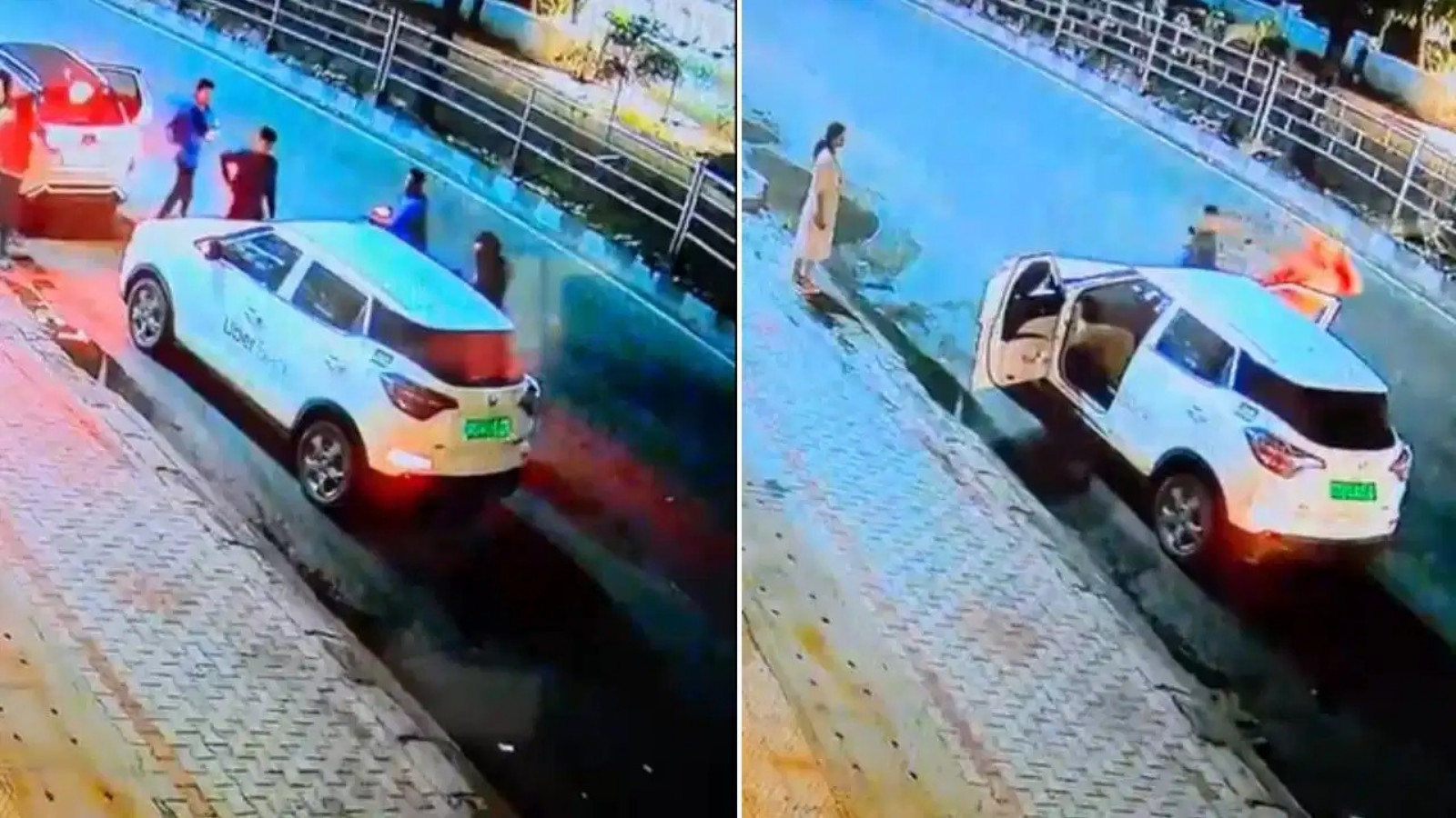 Viral CCTV shows brutal attack on Uber cab driver in Bengaluru