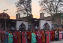 We are scared of them Women residents protest Muslim shop outside temple