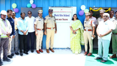 Work site school for labourers in Telangana