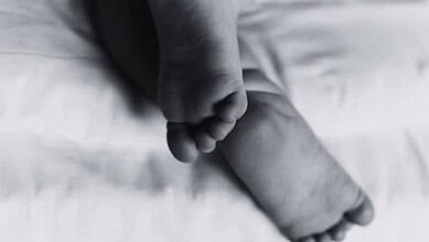 An abandoned newborn baby found being killed by stray dogs in Jadcherla on Friday, May 1, 2026.