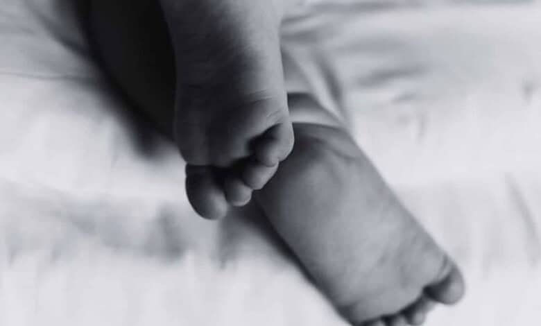 An abandoned newborn baby found being killed by stray dogs in Jadcherla on Friday, May 1, 2026.