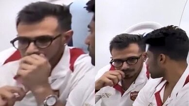 Cricketer Yuzvendra Chahal smoking vape inside an aircraft to Hyderabad.
