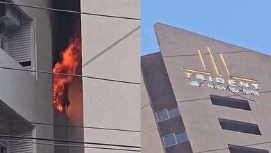 Deepam in puja room sparks fire at apartment complex in Hyderabad