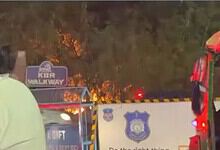 Hyderabad: Fire at KBR park walkway at Jubilee Hills