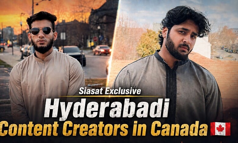 Hyderabadi content creators in Canada, showcasing their work and cultural influence in a new country.