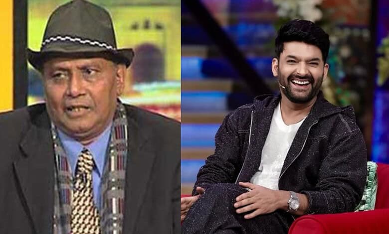 Kapil Sharma recalling Pakistani star Amanullah Khan during a TV show segment.