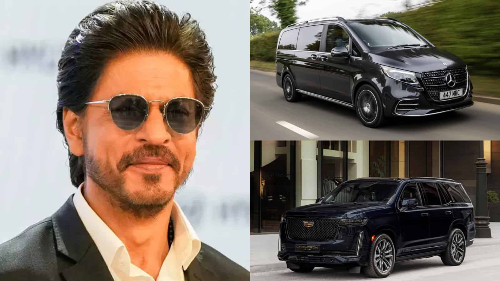 Luxury black Mercedes-Benz vans on the move and parked, showcasing premium vehicles for executive transpo.