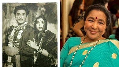 Kishore Kumar, Madhubala and Asha Bhosle