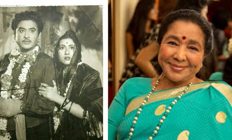Kishore Kumar, Madhubala and Asha Bhosle