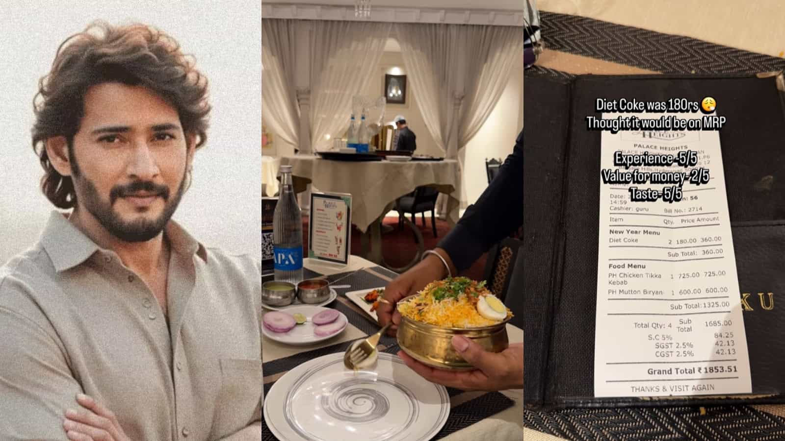 Mahesh Babu's restaurant prices go viral