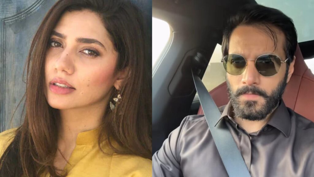 A woman with long brown hair and a man with dark hair and beard wearing sunglasses in a car.
