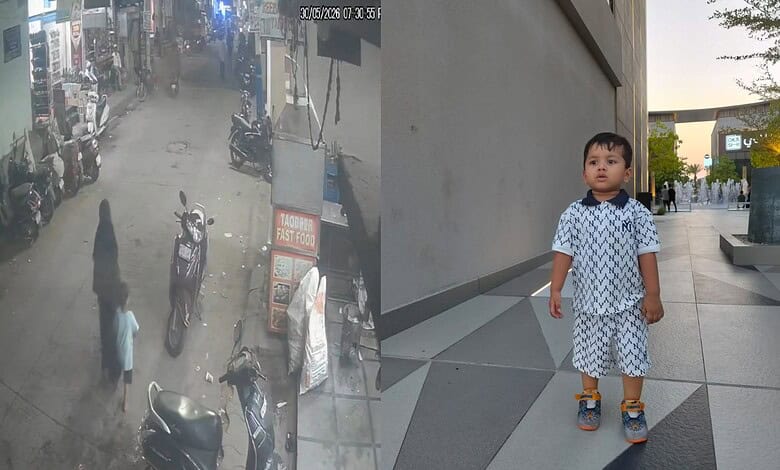 Street scene with children and motorcycles in an urban area, capturing daily life on a busy city street w.