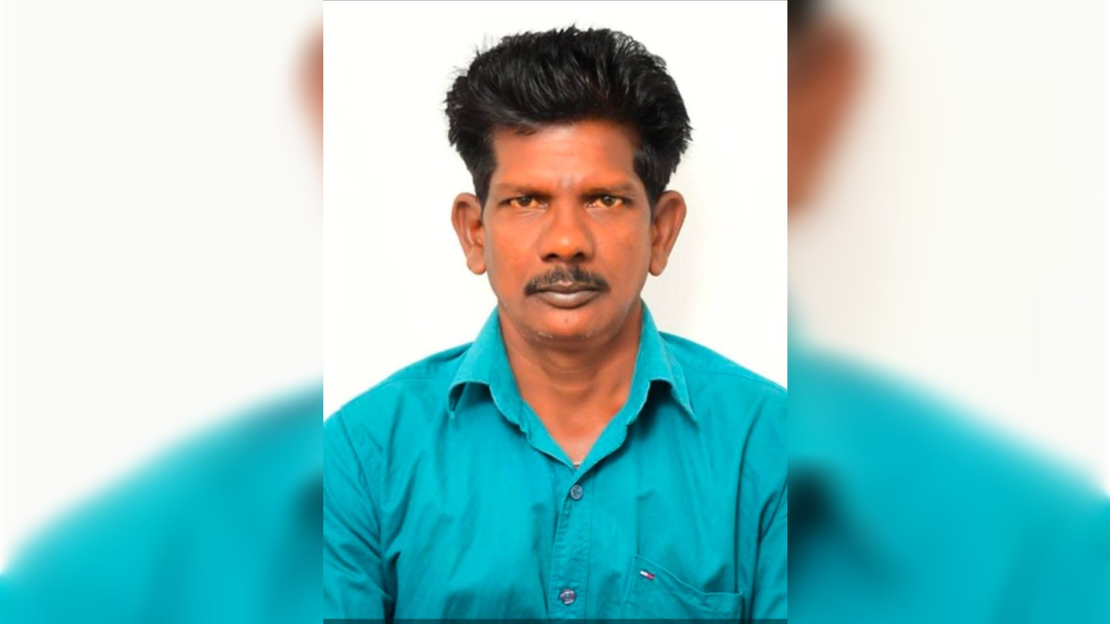 The image of of Telangana worker Moddu Gangadhar who went missing in Dubai and was later traced.