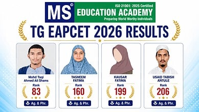 Students celebrating success after TG EAPCET 2026 results announcement.