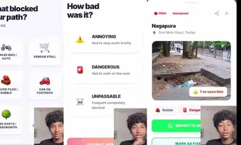 Bengaluru teen develops ‘RASTHE’ app to flag potholes and damaged footpaths