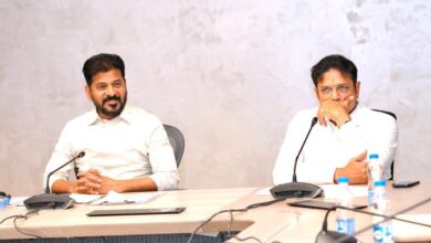 Telangana Chief Minister Revanth Reddy with IT Minister Sridhar Babu