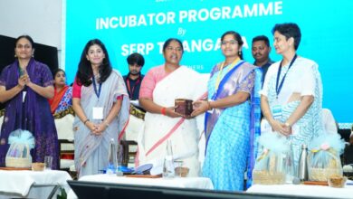 Women and Child Welfare Danasari Anasuya at startup incubator inauguration ceremony