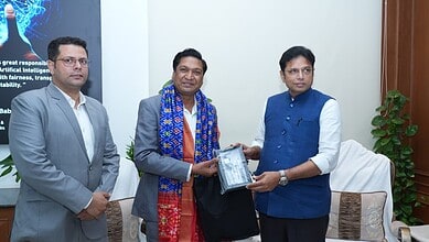 Telangana IT Minister Sridhar Babu with Tesla India representatives