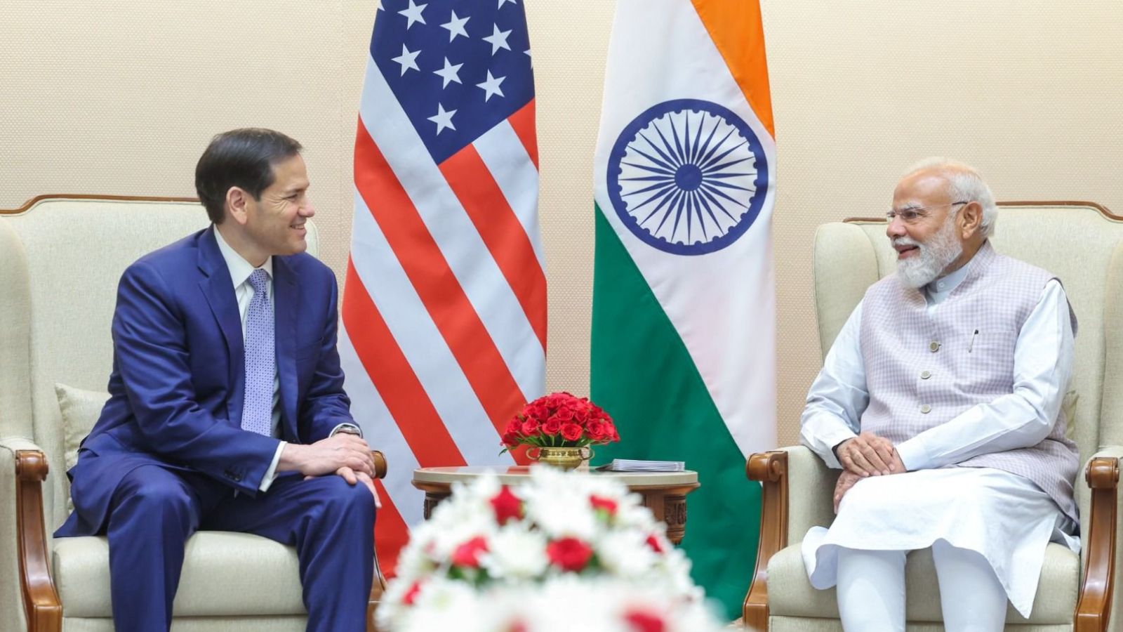 Prime Minister Narendra Modi and US Secretary of State Marco Rubio
