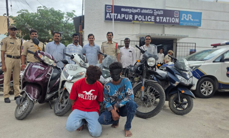 Attapur police arrest habitual offenders
