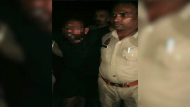 Bijnor Police carrying one of the accused Faizan after he was injured in an encounter