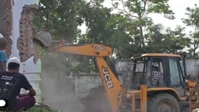 Bulldozer action in UP's Moradabad