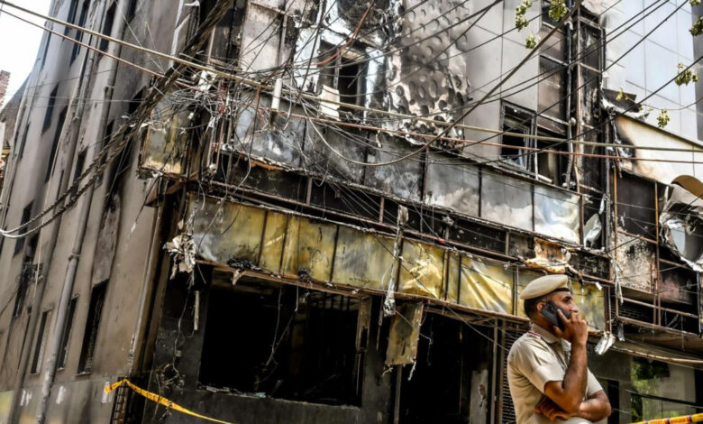 Delhi hotel fire