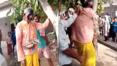 Elderly man assaulted, paraded, with blackened face and garland of shoes
