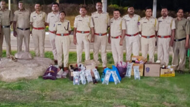 Excise officials seize 58 liquor bottles