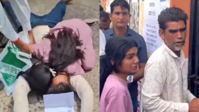 Father daughter break down in tears after being barred from writing NEET over a two minute delay