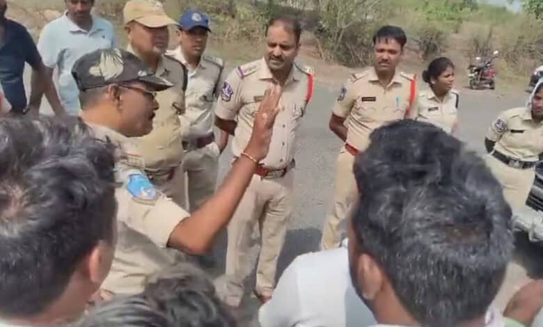Forest officials protect reserve forest from being cultivated by non-tribes in Kerameri mandal of Kumram Bheem Asifabad district on Tuesday, June 16, 2026.