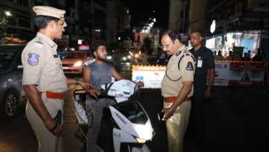 Hyderabad Police Commisioner during Operation Kavach