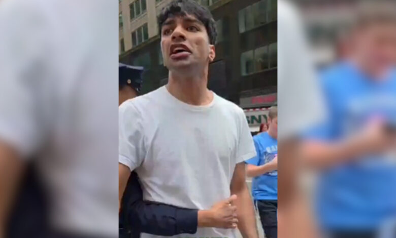 Indian-origin American man hurls Islamophobic slurs at Palestinian supporters, calls them terrorists