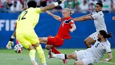 Haaland shines with two goals as Norway beats Iraq 4-1
