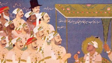French commander Monsieur Raymond in the court of Nizam Ali