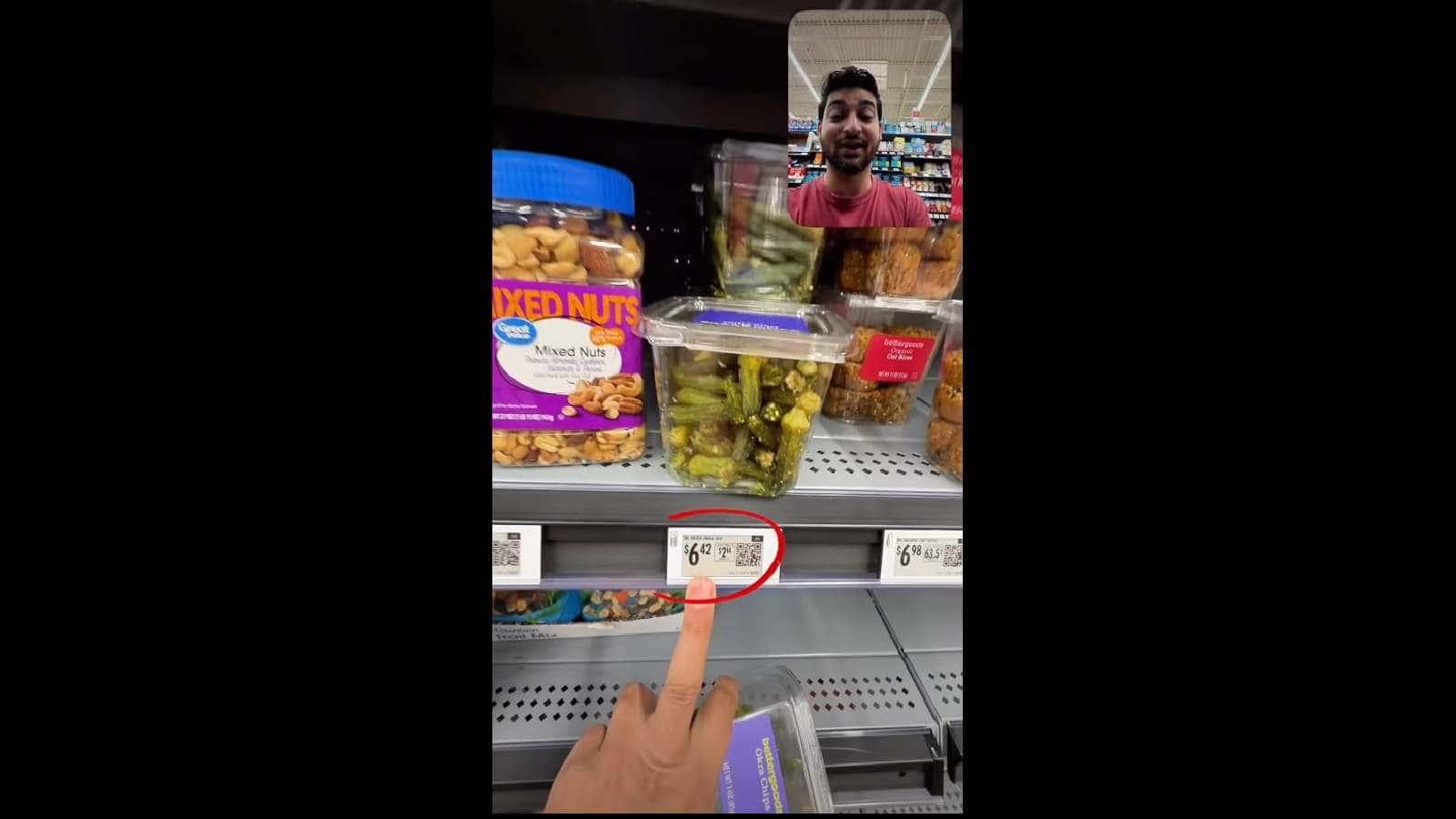 Indian man shares bhindi price in US