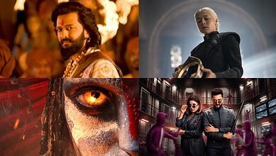 Collage of characters from various OTT series and movies, including fantasy, drama, and action genres.