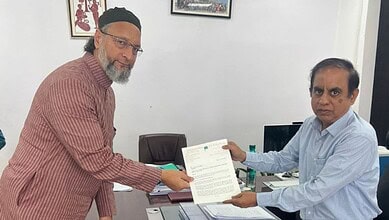 Owaisi raises Telangana SIR concerns in representation to CEO