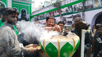 Sajjanar inaugurates trial walk of the elephant near Bibi ka Alam
