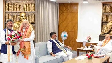 Karnataka CM Shivakumar meets Amit Shah, seeks police reforms