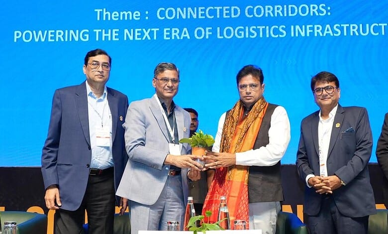 The Siasat Daily: Business leaders at logistics infrastructure event, exchanging awards and networking.