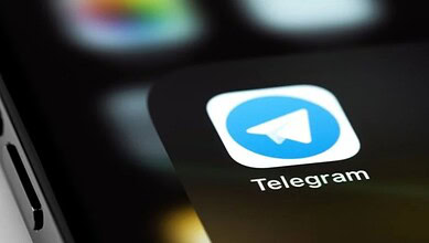 Telegram app icon on a smartphone screen, symbolising messaging and communication.