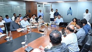 HYDRAA Commissioner AV Ranganath conducts a meeting