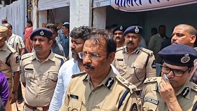 Hyderabad CP VC Sajjanar Addresse the media at Nampally exhibition grounds