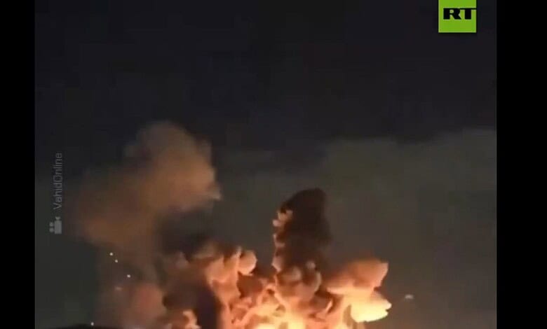 Destruction in Iran due to US strike