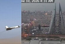 Aero India 2026: Military jet launches missile during air show in Bangalore, India.