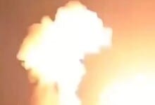destruction In Iran after US strike